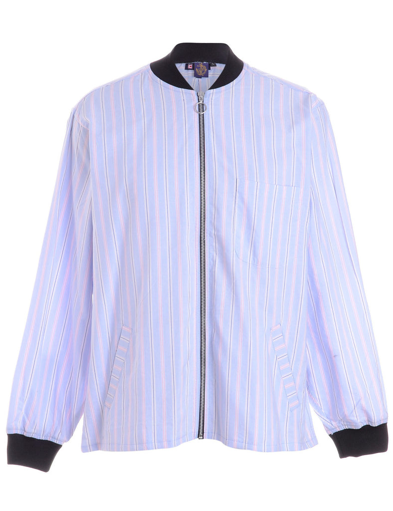 Beyond Retro Label Label Jamie Branded Straight Hem Bomber Jacket