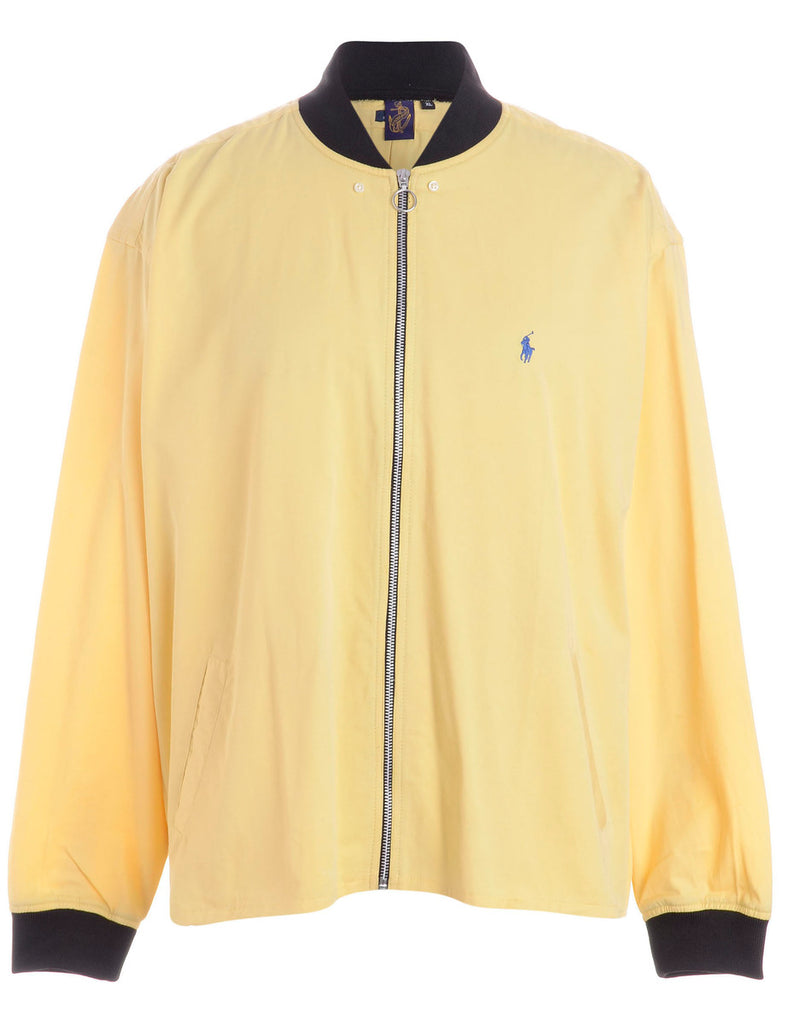 Beyond Retro Label Label Jamie Branded Straight Hem Bomber Jacket