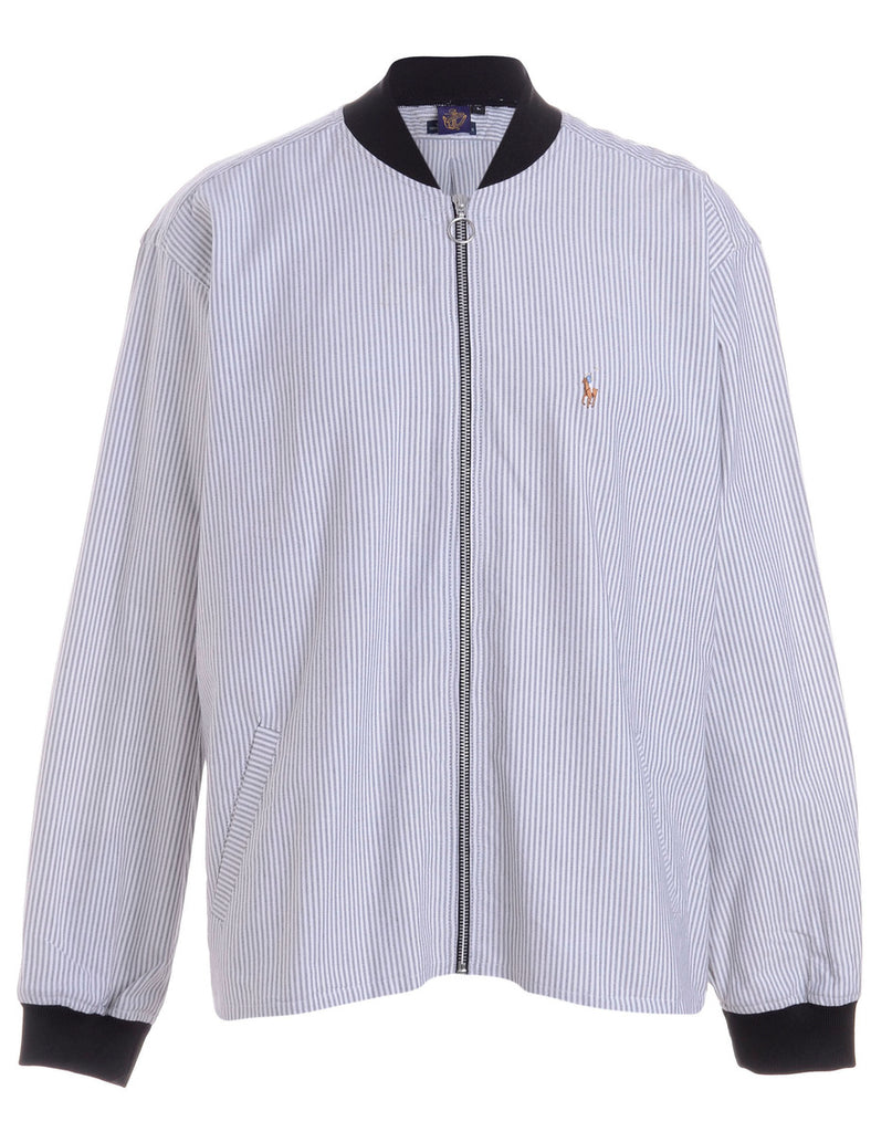 Beyond Retro Label Label Jamie Branded Straight Hem Bomber Jacket