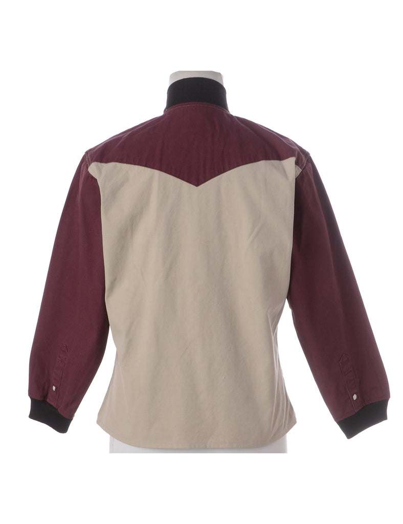 Beyond Retro Label Label Jamie Branded Straight Hem Bomber Jacket