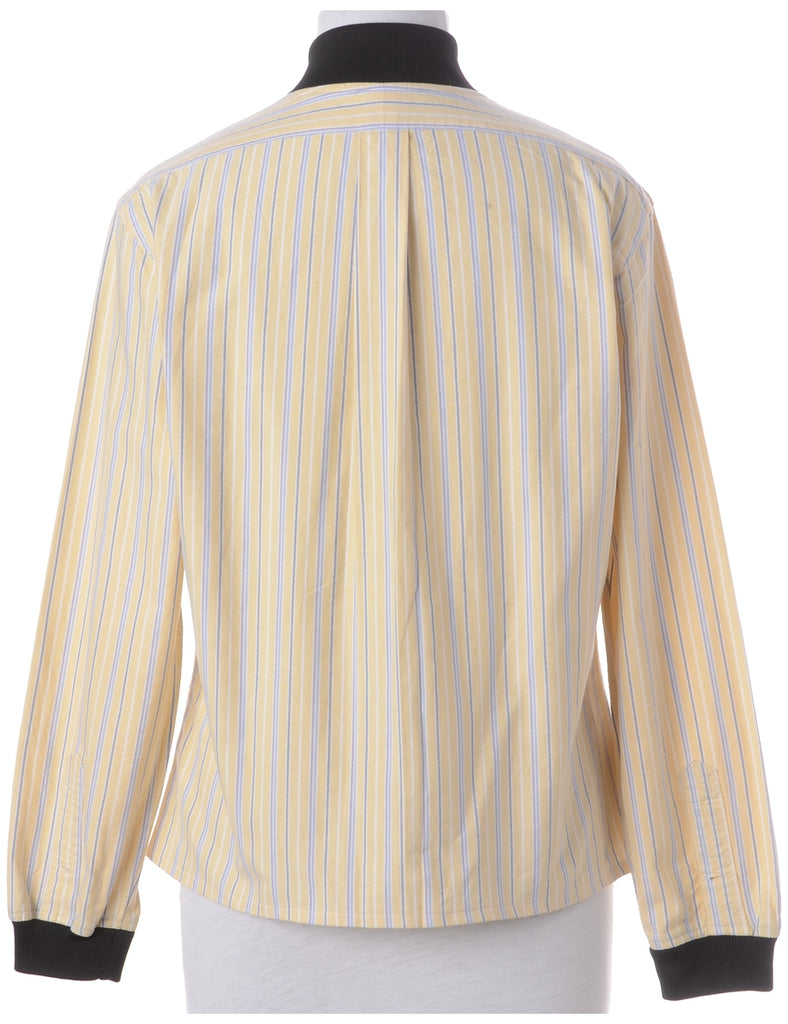 Beyond Retro Label Label Jamie Branded Straight Hem Bomber Jacket