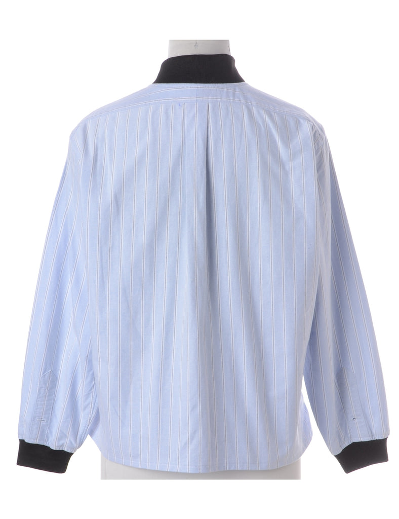 Beyond Retro Label Label Jamie Branded Straight Hem Bomber Jacket