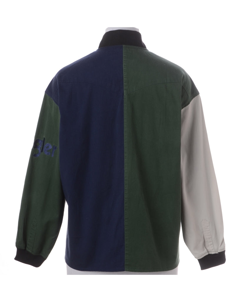 Beyond Retro Label Label Jamie Branded Straight Hem Bomber Jacket