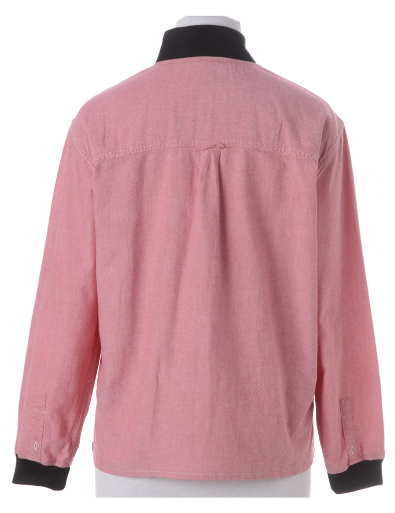 Beyond Retro Label Label Jamie Branded Straight Hem Bomber Jacket