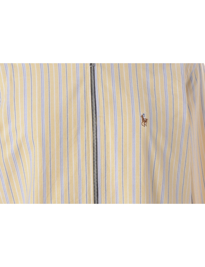 Beyond Retro Label Label Jamie Branded Straight Hem Bomber Jacket