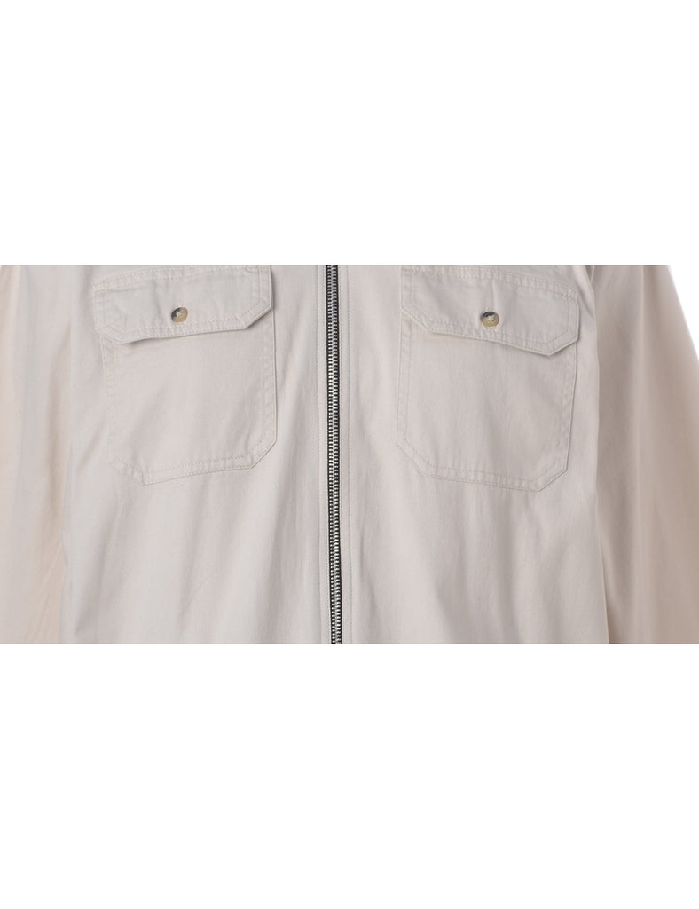 Beyond Retro Label Label Jamie Branded Straight Hem Bomber Jacket