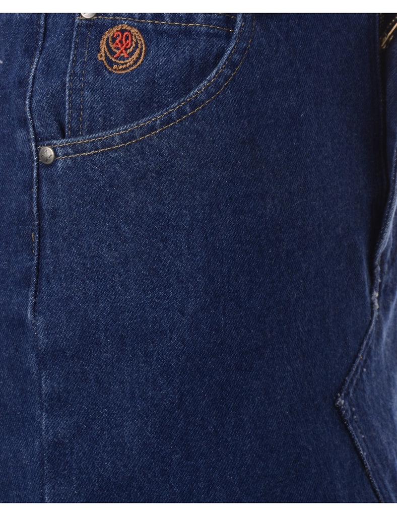 Beyond Retro Label Label Jess Denim Jeans Mini Skirt