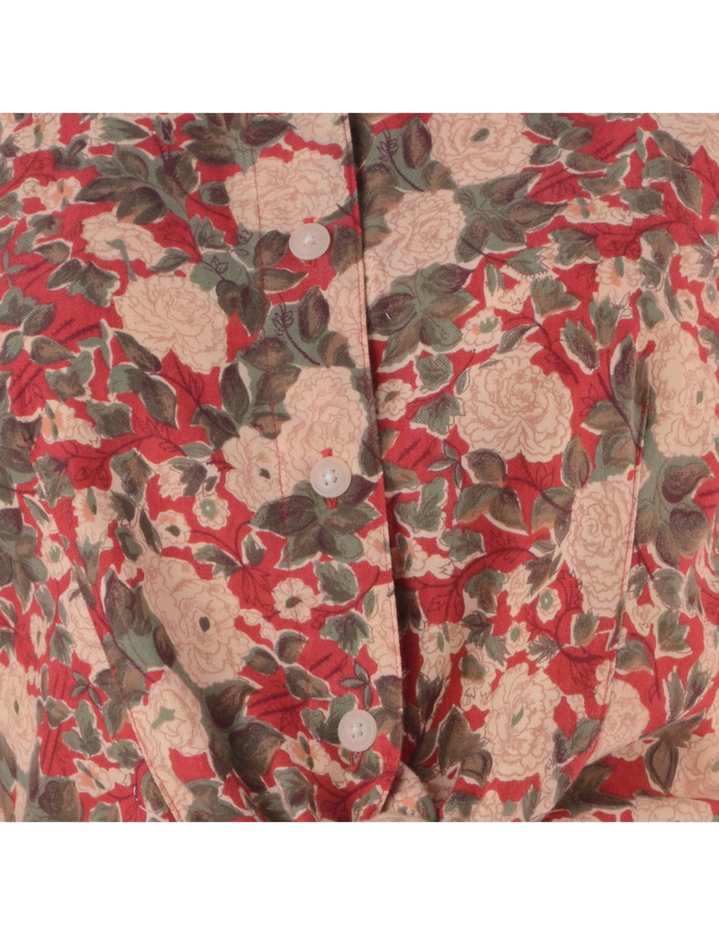 Beyond Retro Label Label Jessie Tie Front Patterned Shirt
