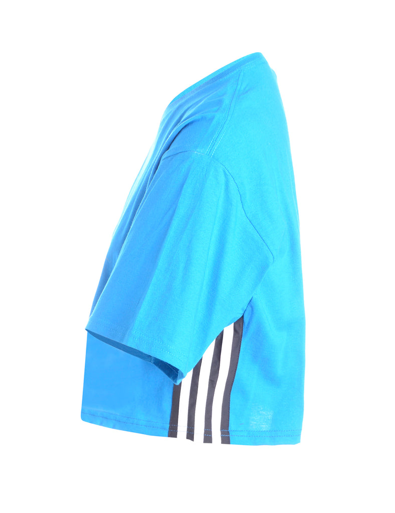 Beyond Retro Label Label Jorja Side Stripe Cropped T-shirt