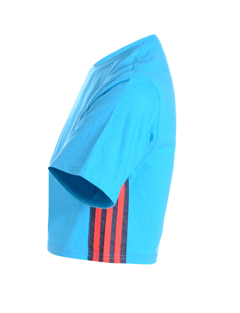 Beyond Retro Label Label Jorja Side Stripe Cropped T-shirt