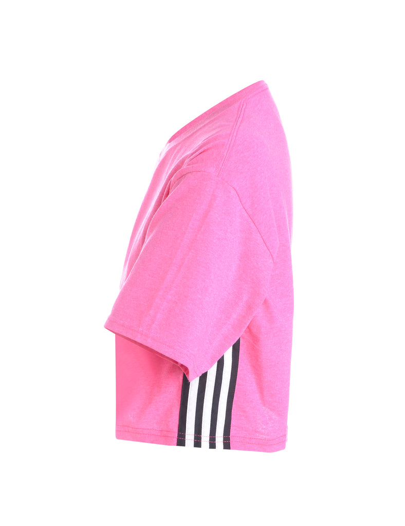 Beyond Retro Label Label Jorja Side Stripe Cropped T-shirt
