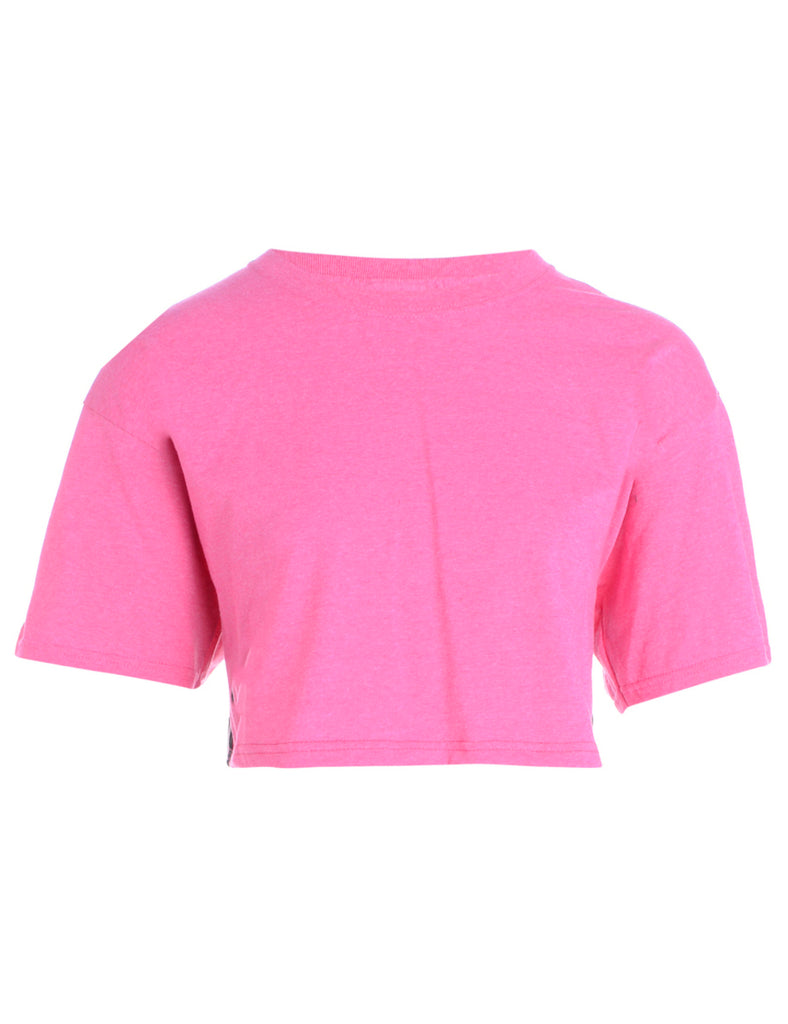 Beyond Retro Label Label Jorja Side Stripe Cropped T-shirt