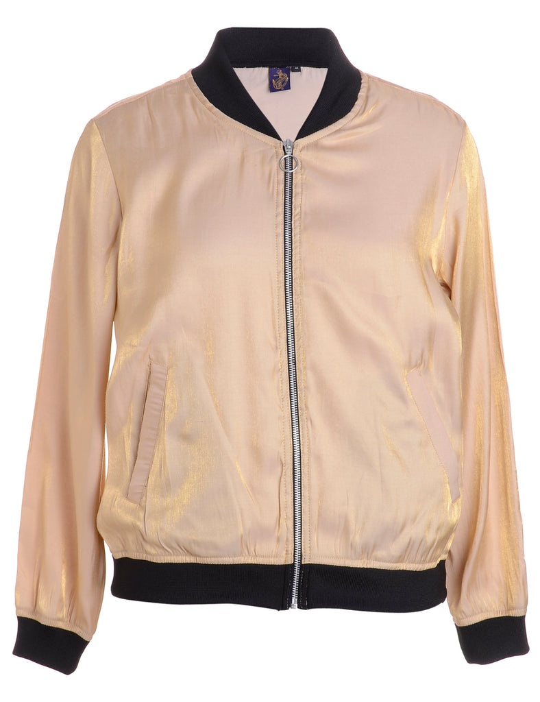 Beyond Retro Label Label Josie Blouse Bomber With Rib
