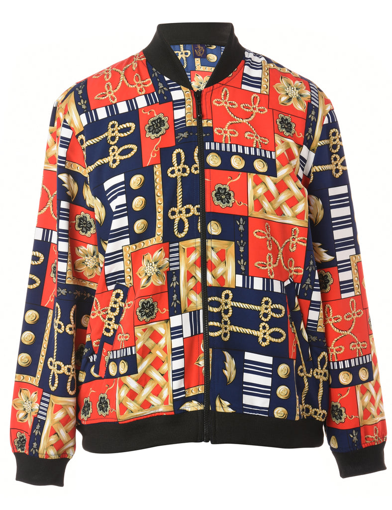 Beyond Retro Label Label Josie Blouse Bomber With Rib