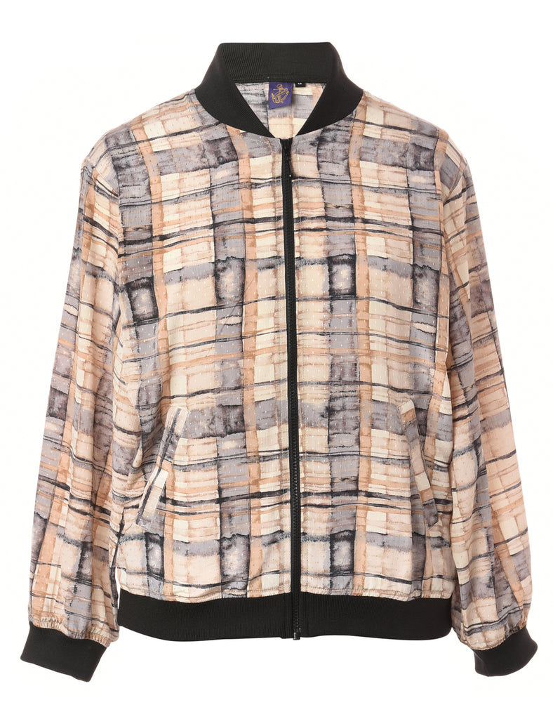 Beyond Retro Label Label Josie Blouse Bomber With Rib