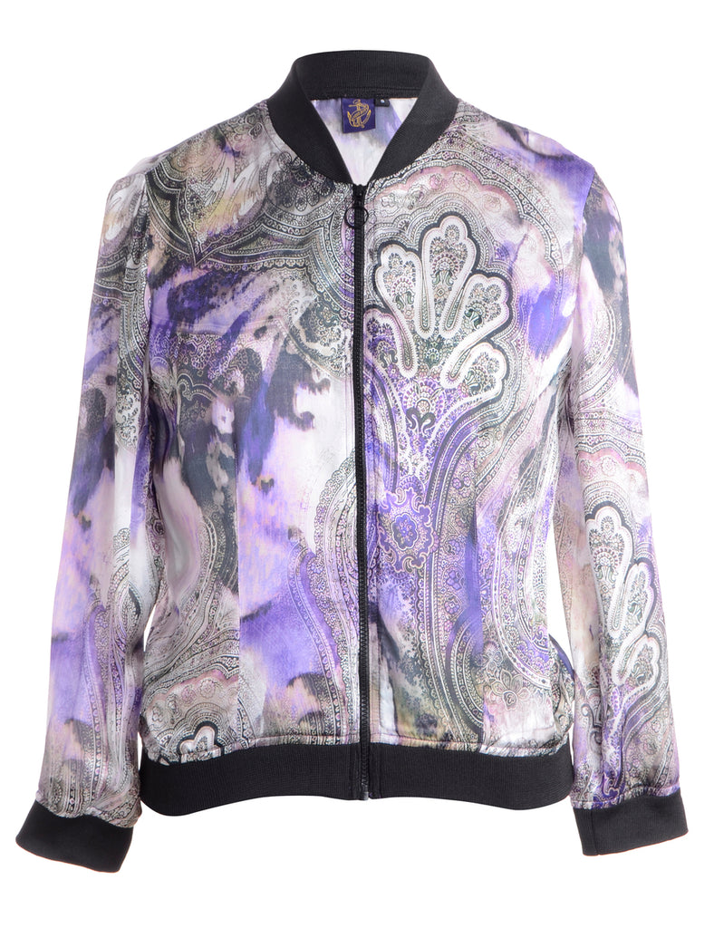 Beyond Retro Label Label Josie Blouse Bomber With Rib