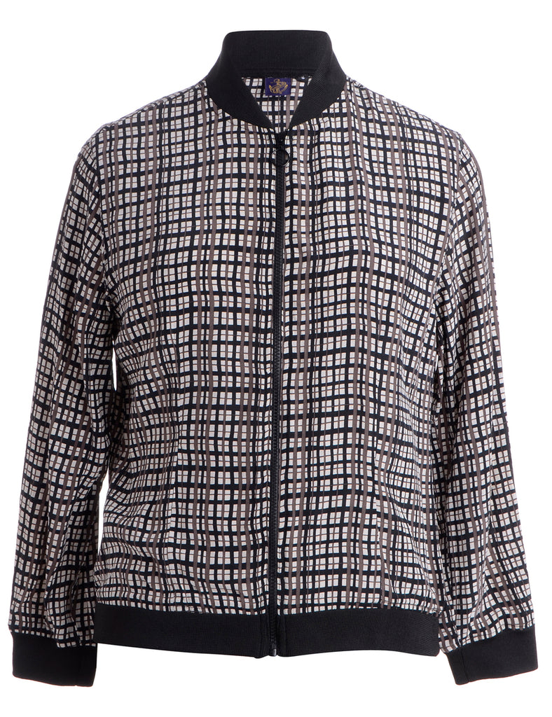 Beyond Retro Label Label Josie Blouse Bomber With Rib