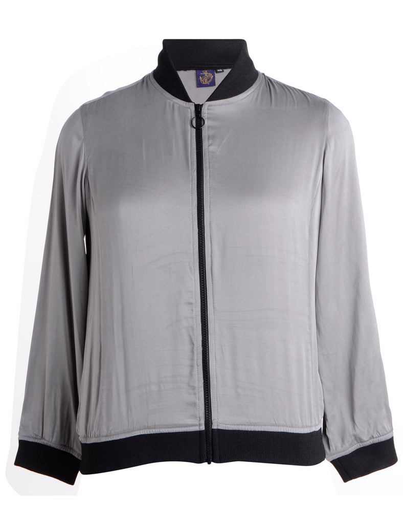Beyond Retro Label Label Josie Blouse Bomber With Rib