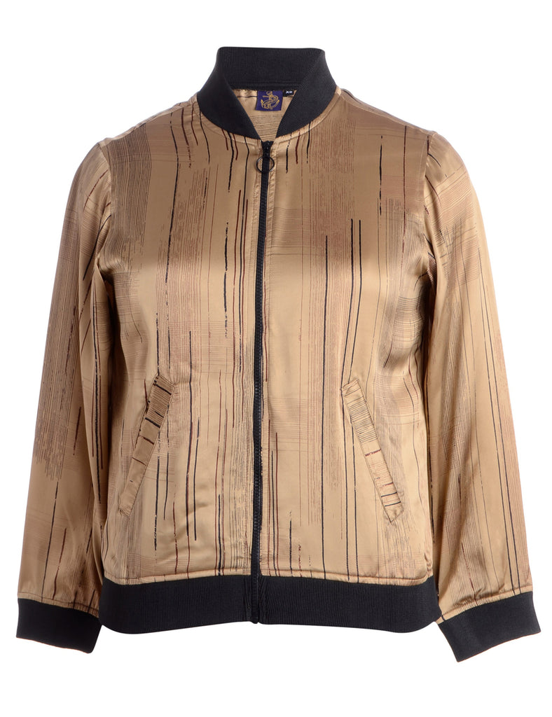 Beyond Retro Label Label Josie Blouse Bomber With Rib