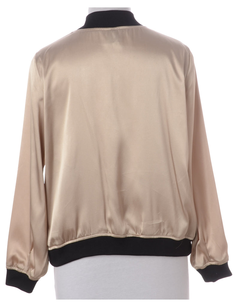 Beyond Retro Label Label Josie Blouse Bomber With Rib