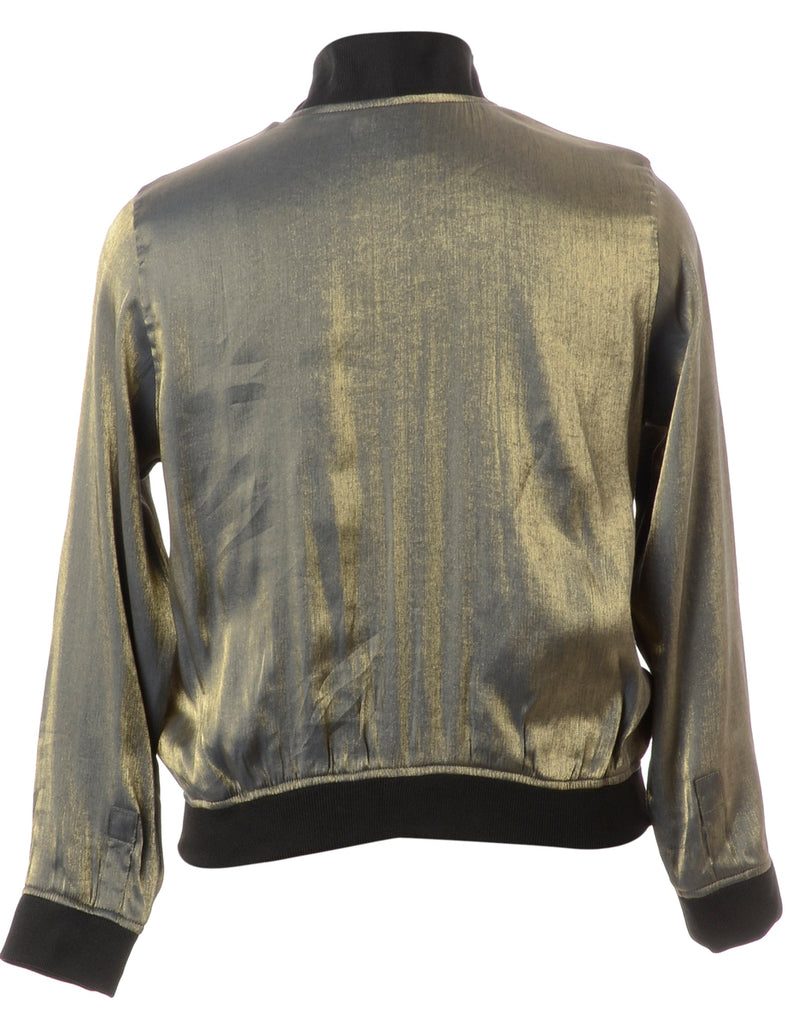 Beyond Retro Label Label Josie Blouse Bomber With Rib