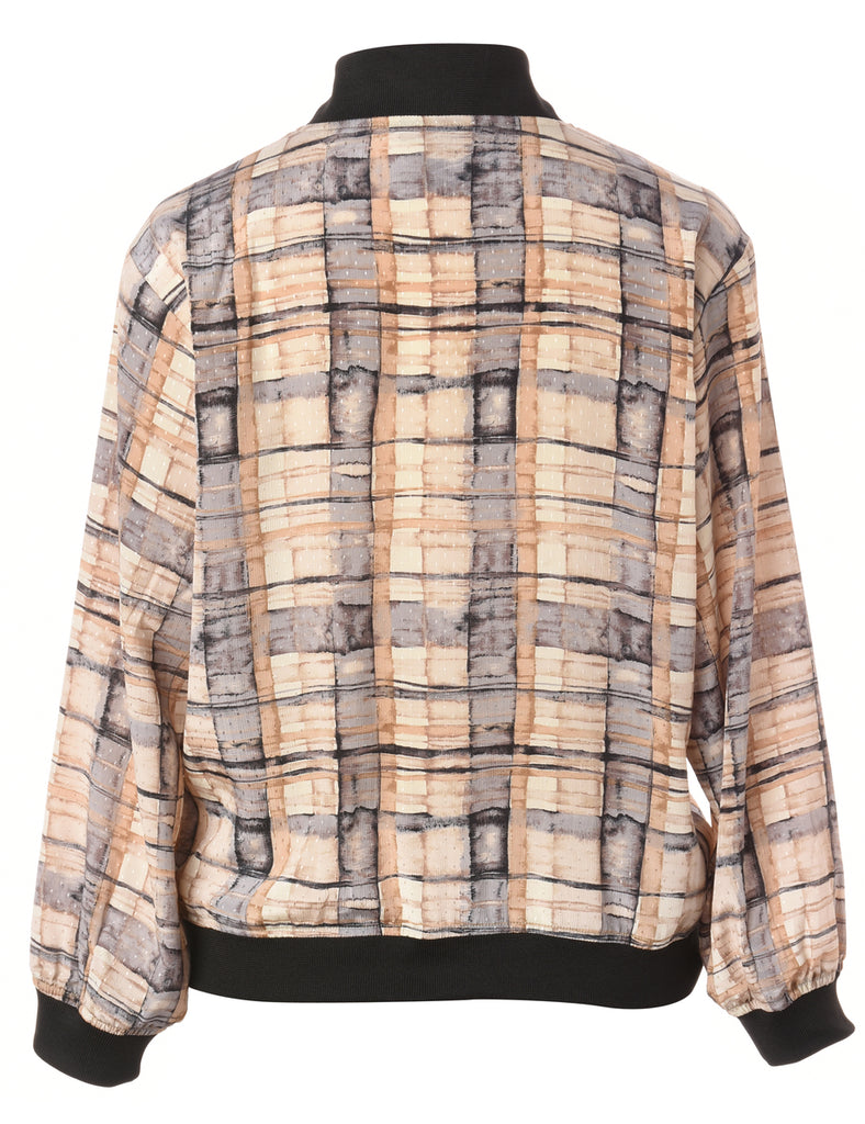 Beyond Retro Label Label Josie Blouse Bomber With Rib