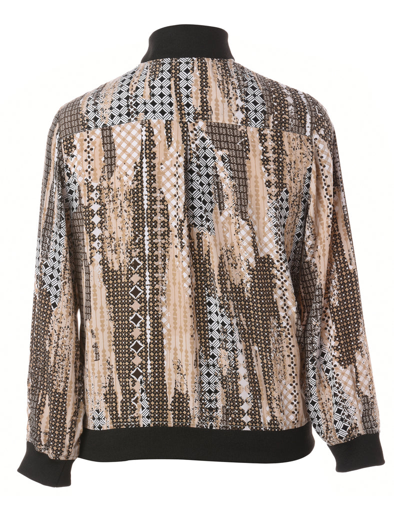 Beyond Retro Label Label Josie Blouse Bomber With Rib