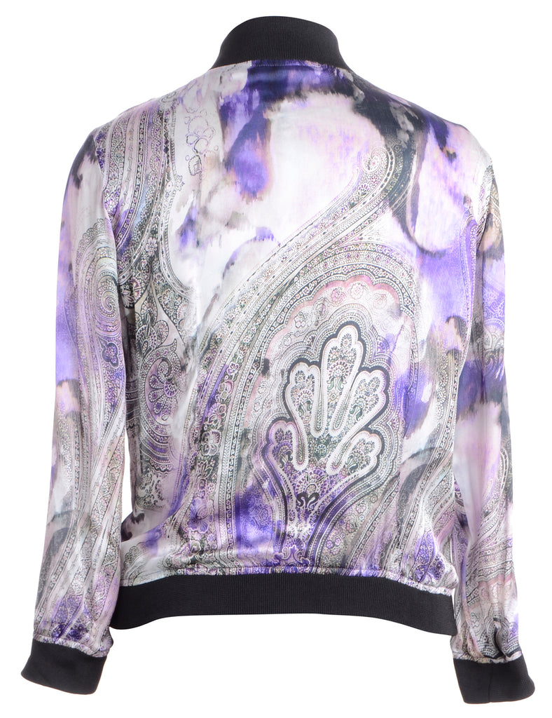Beyond Retro Label Label Josie Blouse Bomber With Rib