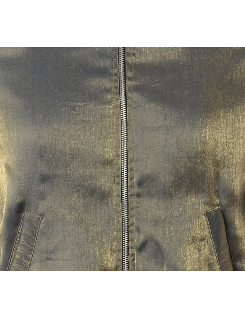 Beyond Retro Label Label Josie Blouse Bomber With Rib