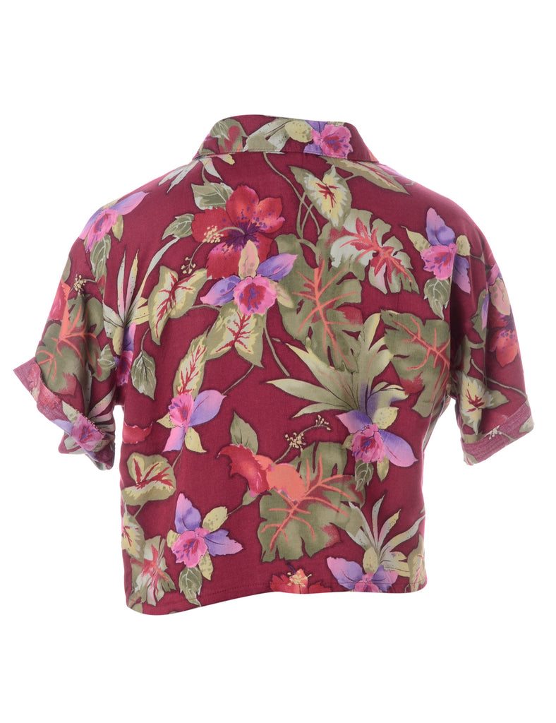 Beyond Retro Label Label Juliet Cropped Hawaiian Shirt