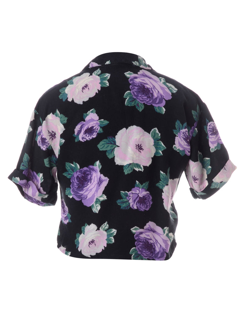 Beyond Retro Label Label Juliet Cropped Hawaiian Shirt