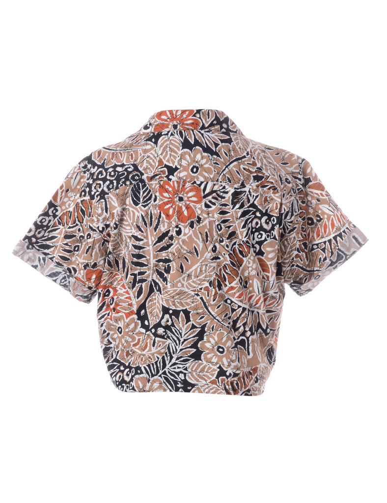 Beyond Retro Label Label Juliet Cropped Hawaiian Shirt