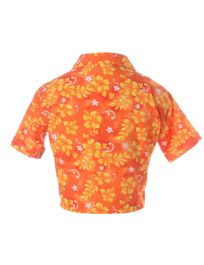 Beyond Retro Label Label Juliet Cropped Hawaiian Shirt