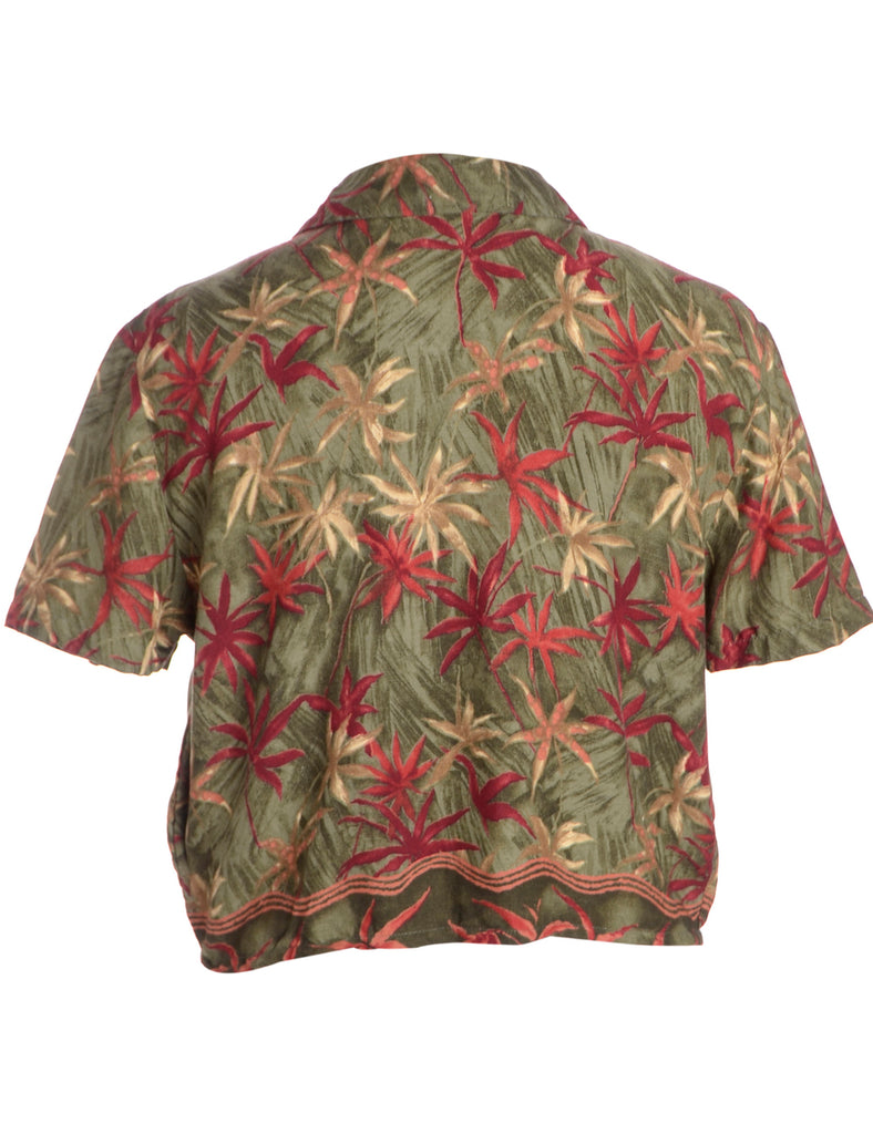 Beyond Retro Label Label Juliet Cropped Hawaiian Shirt