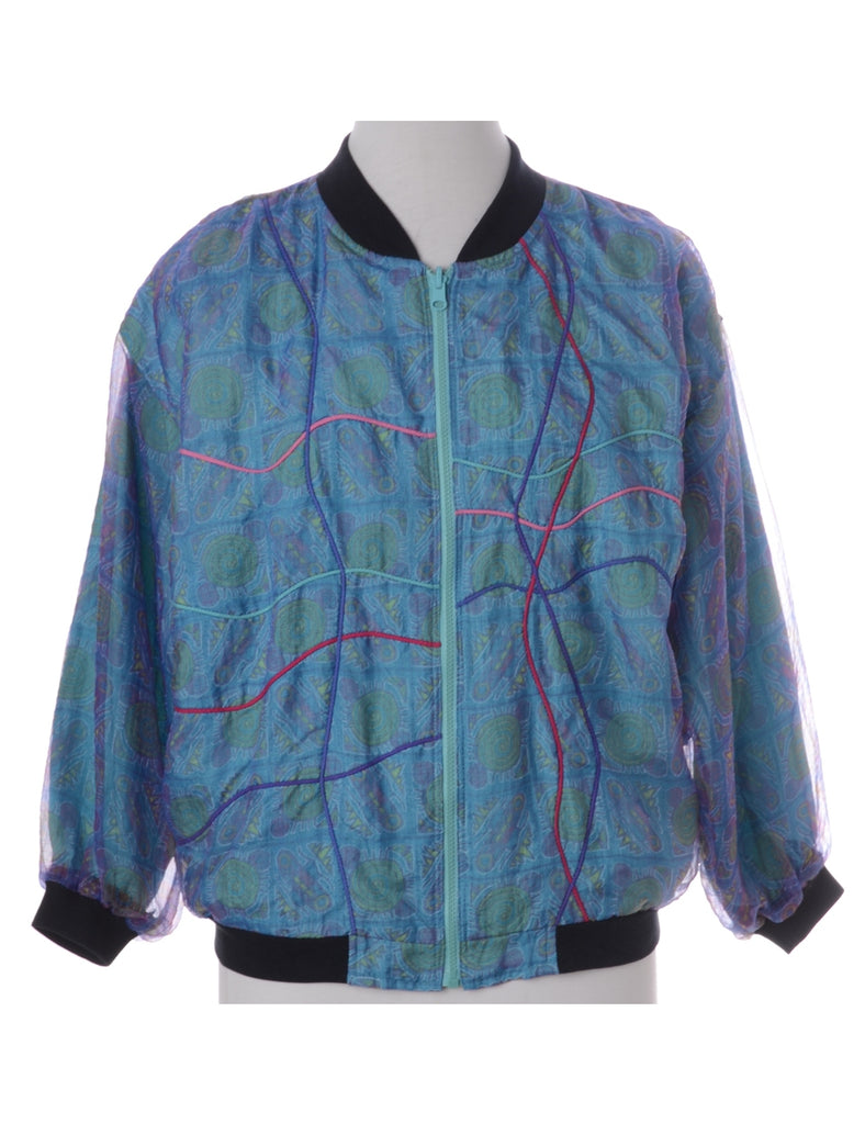 Beyond Retro Label Label Kay Bomber Patterned Jacket
