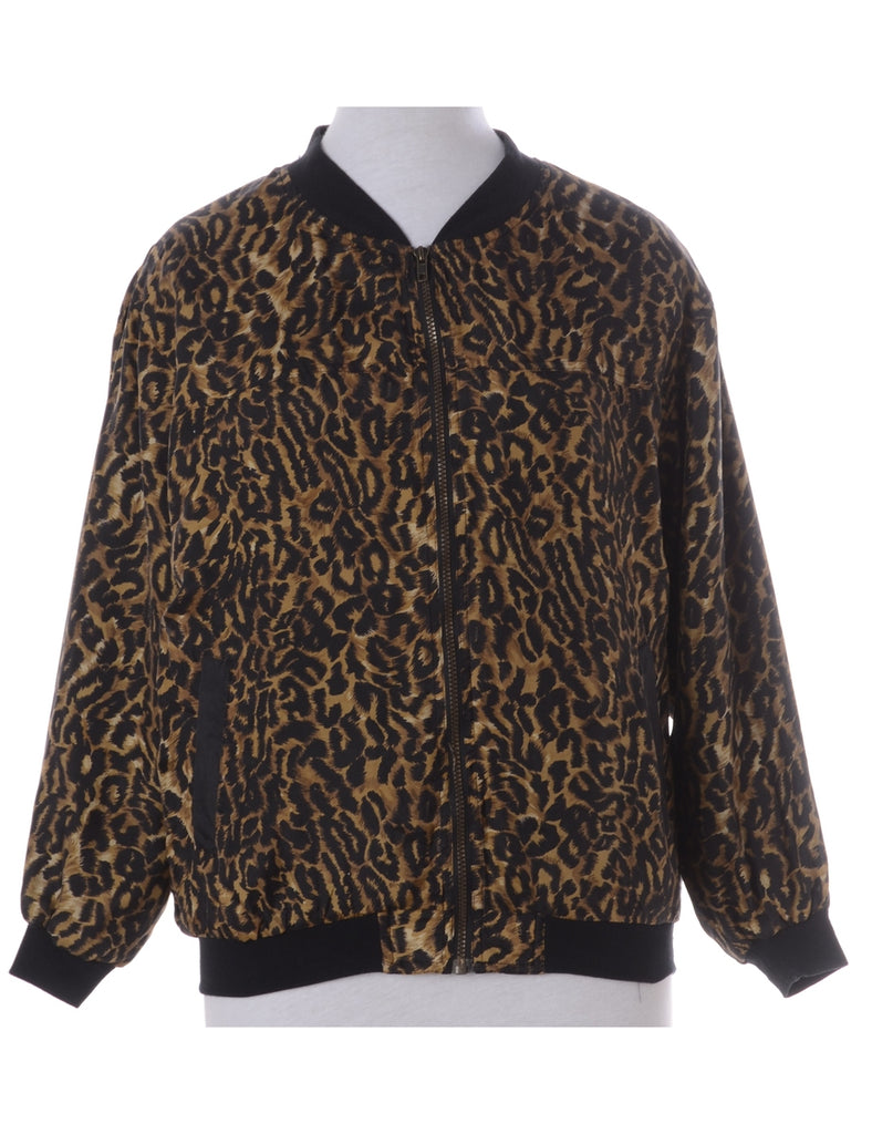 Beyond Retro Label Label Kay Bomber Patterned Jacket