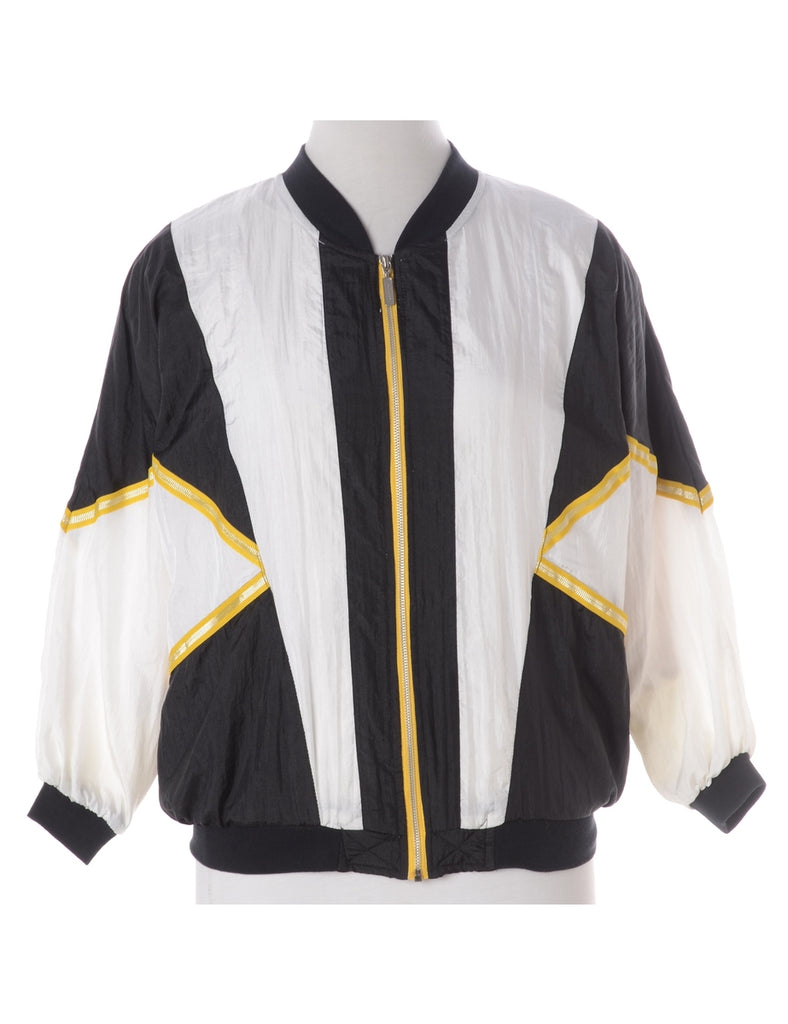 Beyond Retro Label Label Kay Bomber Patterned Jacket