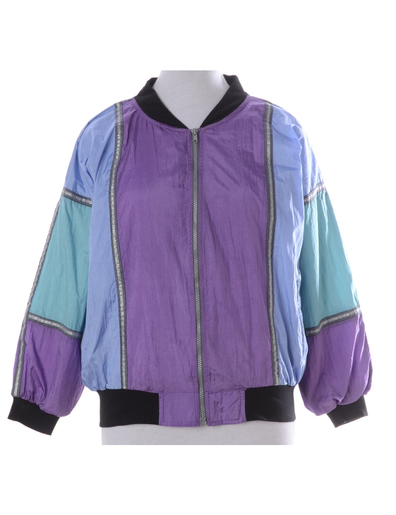 Beyond Retro Label Label Kay Bomber Patterned Jacket