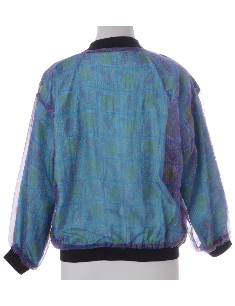 Beyond Retro Label Label Kay Bomber Patterned Jacket