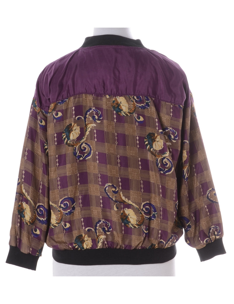 Beyond Retro Label Label Kay Bomber Patterned Jacket