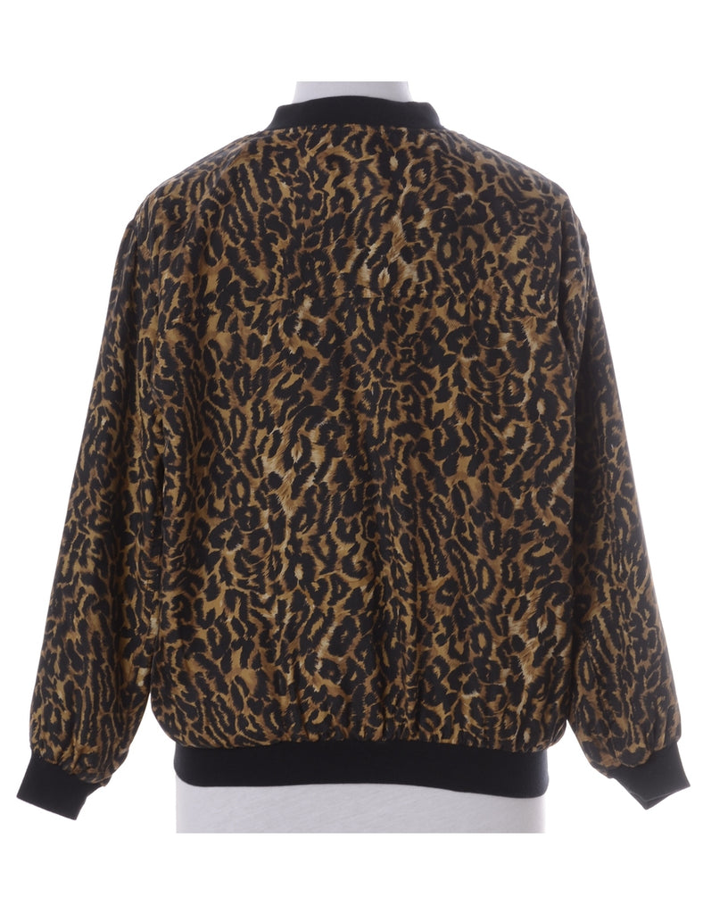 Beyond Retro Label Label Kay Bomber Patterned Jacket