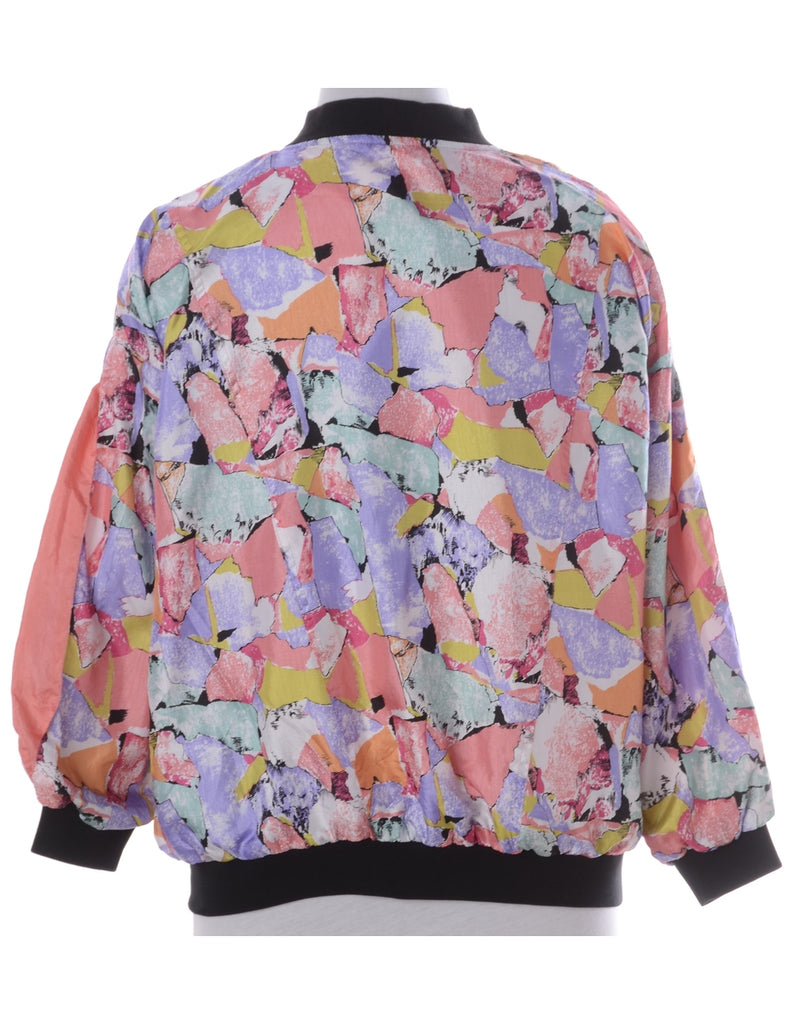 Beyond Retro Label Label Kay Bomber Patterned Jacket