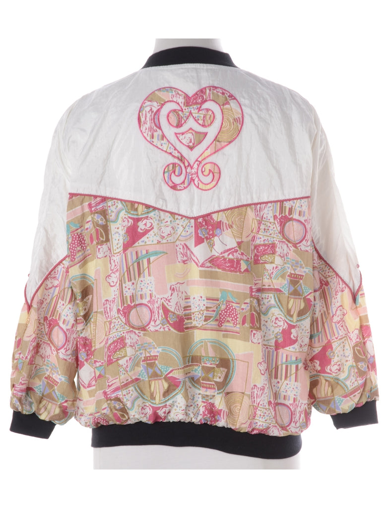 Beyond Retro Label Label Kay Bomber Patterned Jacket