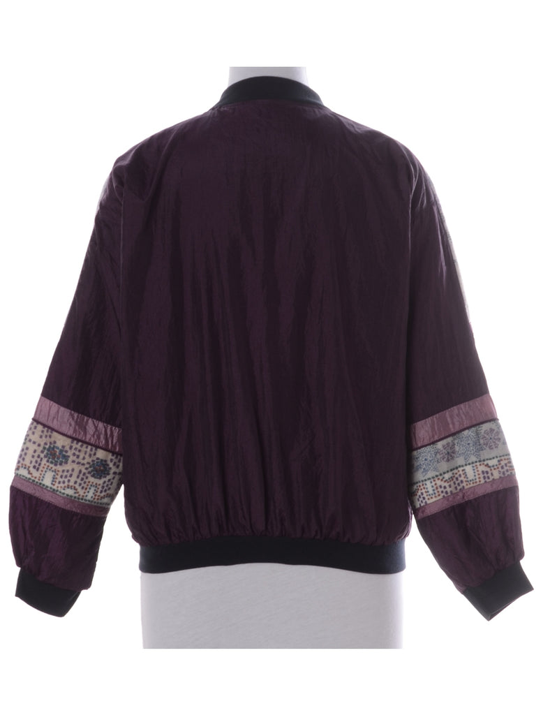 Beyond Retro Label Label Kay Bomber Patterned Jacket