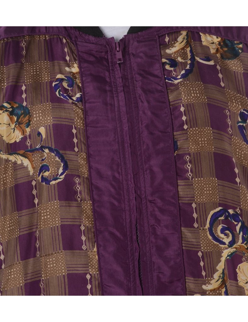 Beyond Retro Label Label Kay Bomber Patterned Jacket
