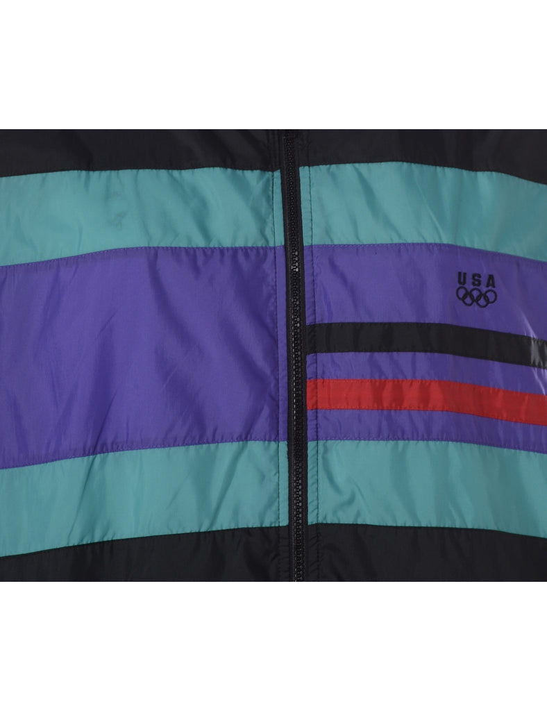 Beyond Retro Label Label Kay Bomber Patterned Jacket