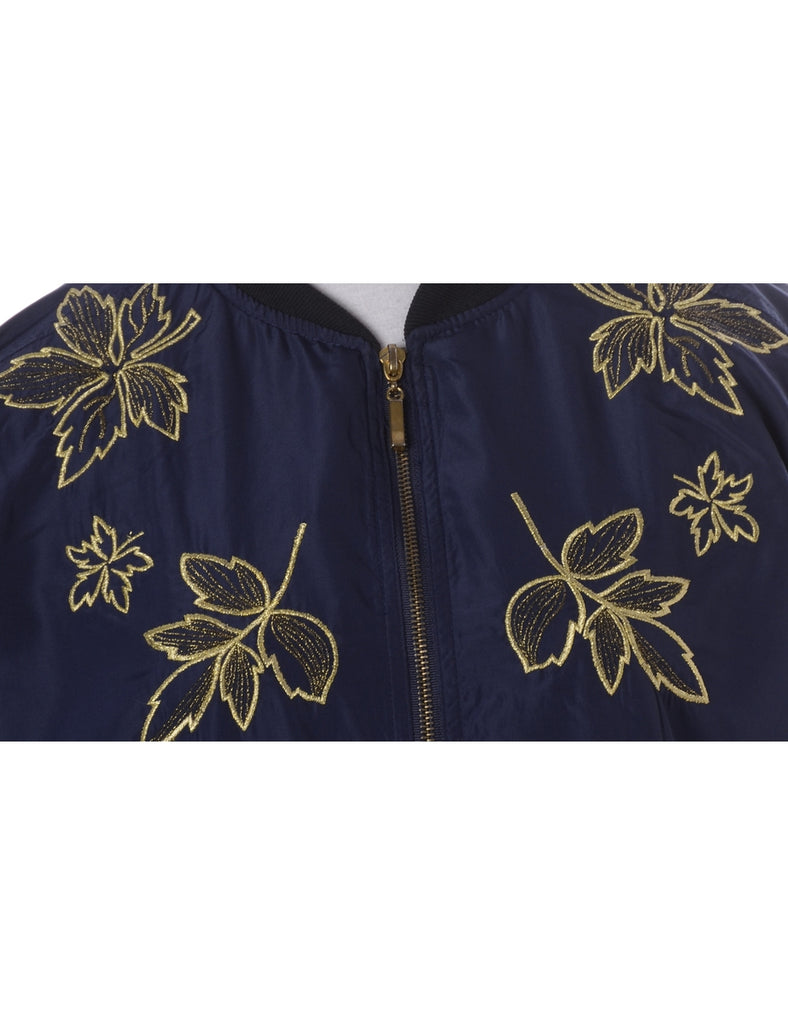 Beyond Retro Label Label Kay Bomber Patterned Jacket