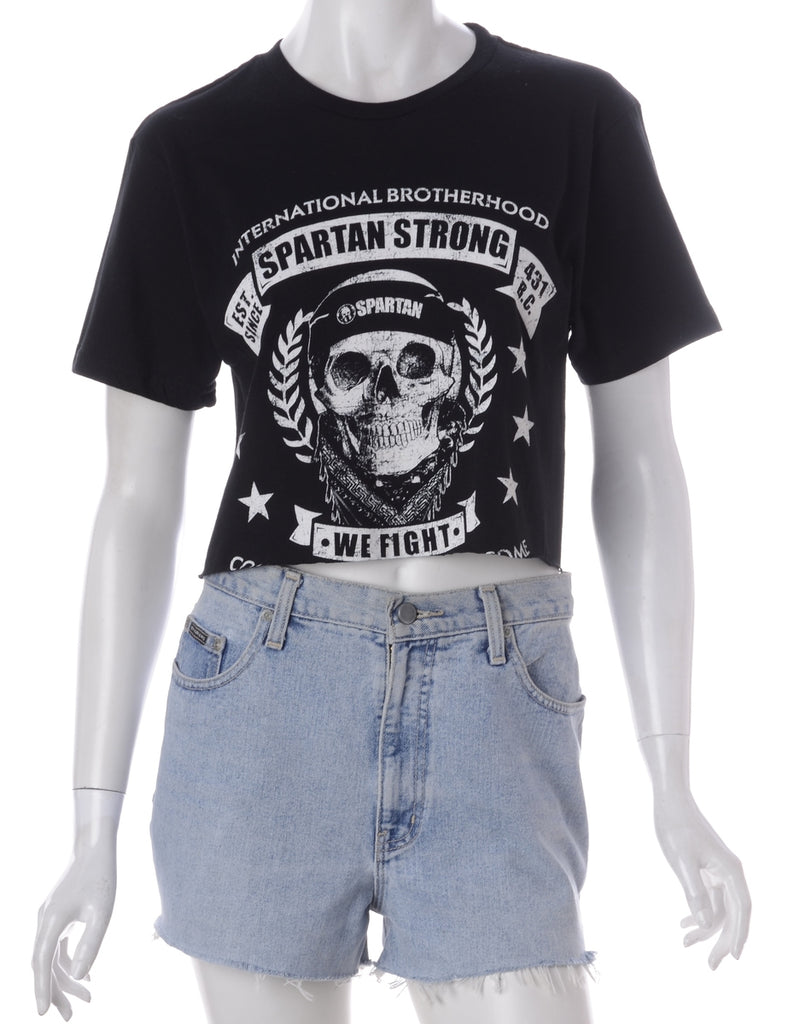 Beyond Retro Label Label Kim Printed Cropped Tee