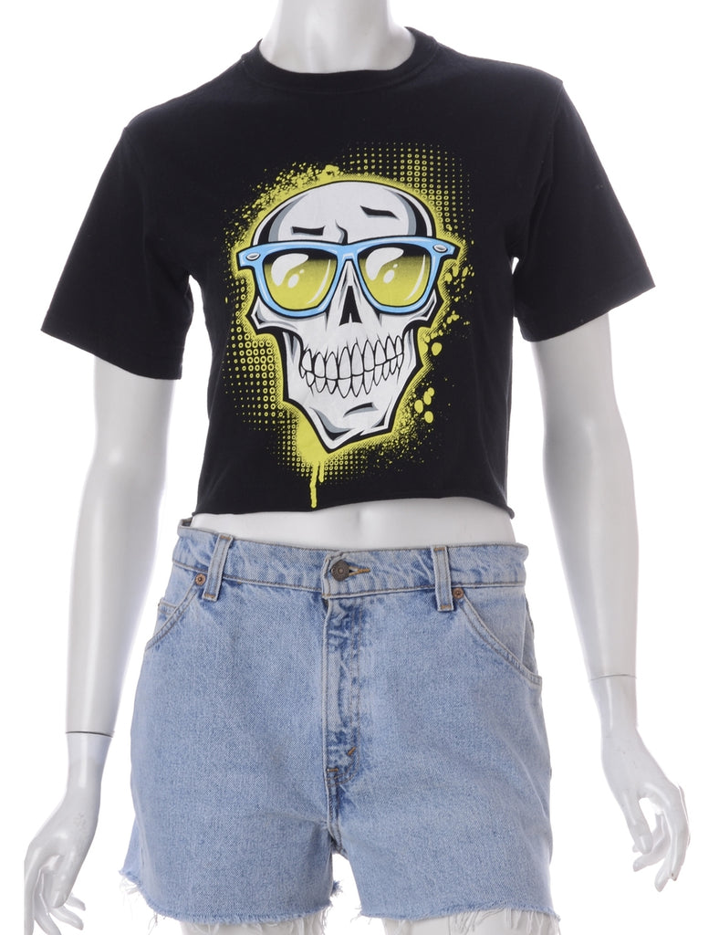 Beyond Retro Label Label Kim Printed Cropped Tee