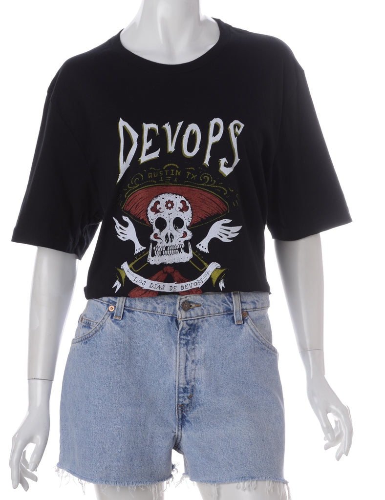 Beyond Retro Label Label Kim Printed Cropped Tee